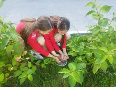 Дети собирают "каплю жизни"